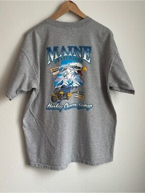 Harley Davidson 2003 Maine State Rally Eagle Graphic Tee size XL